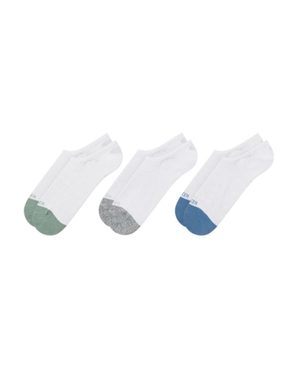 Men Ted Baker 3 Pack Branded Liner Trainer Socks White | Australia  43872-IYPM