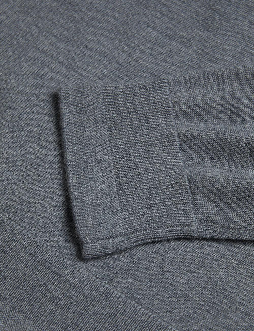 Men Ted Baker CARNBY - Pure Wool Crew Neck Jumpers Charcoal | Australia  95674-ENIJ
