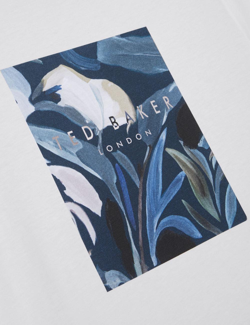 Men Ted Baker JUSTINO - Branded Box Print Graphic Cotton T-Shirts White | Australia  72850-SVJL
