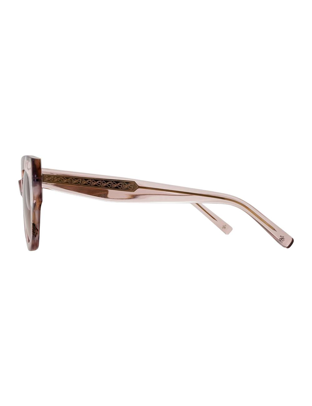 Women Ted Baker CORAL - Chunky Cat Eye Acetate Sunglasses Pink | Australia  83796-MEUC