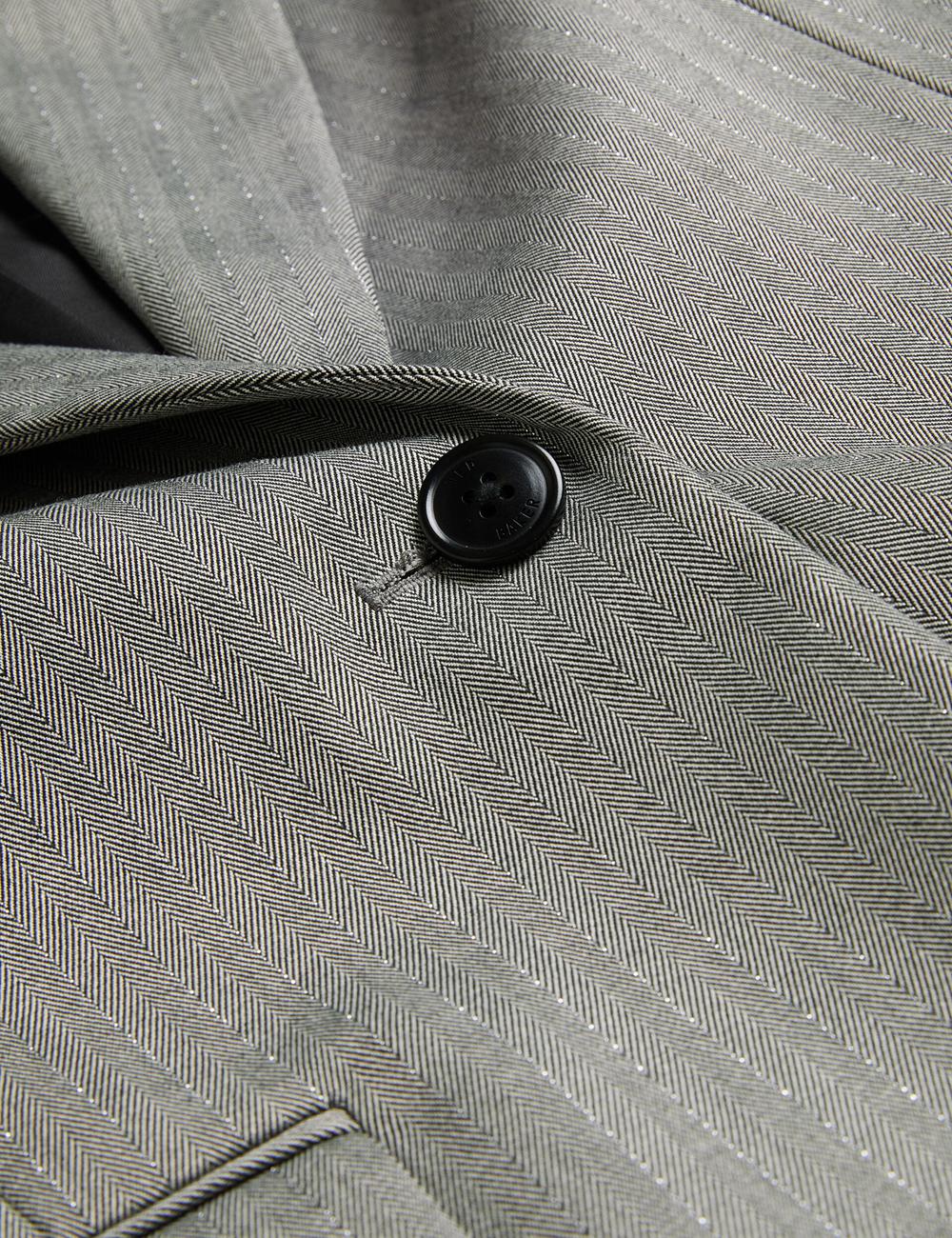 Women Ted Baker KOA - Oversized Herringbone Single Breasted Blazers Dk-Grey | Australia  62495-EYIZ