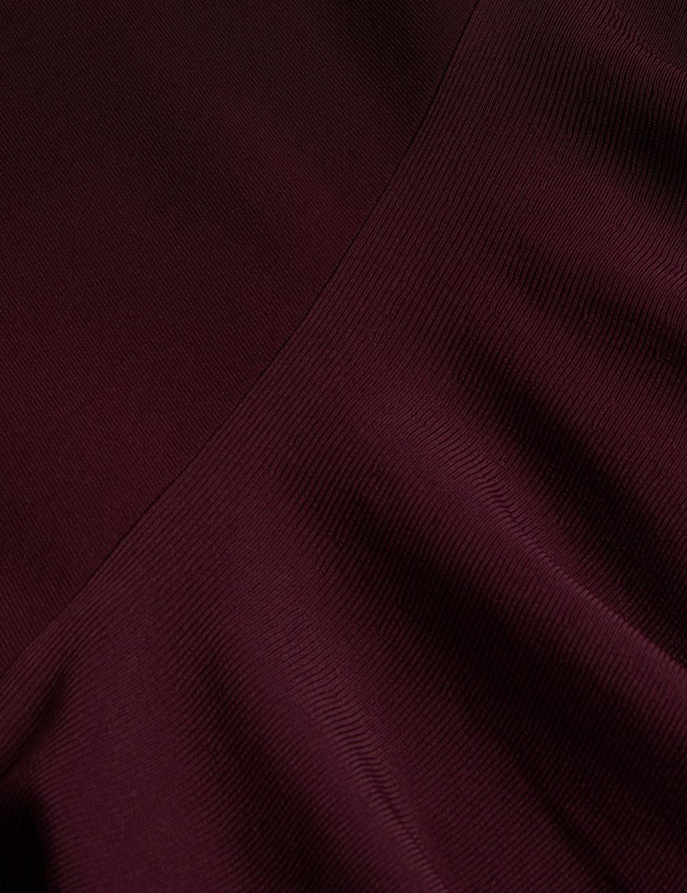 Women Ted Baker SAMALEE - Flippy Hem Knitted Midi Dresses Red | Australia  15924-BAPM